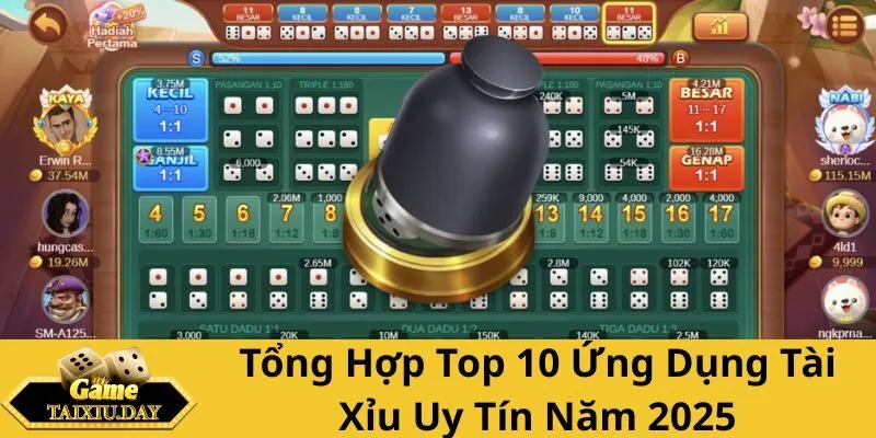 Tổng Hợp Top 10 Ứng Dụng Tài Xỉu Uy Tín Năm 2025