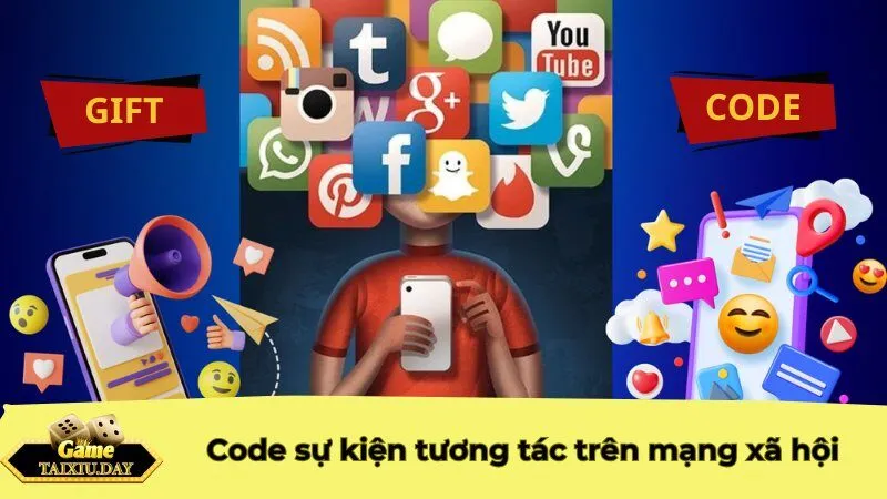 Code sự kiện tương tác trên mạng xã hội