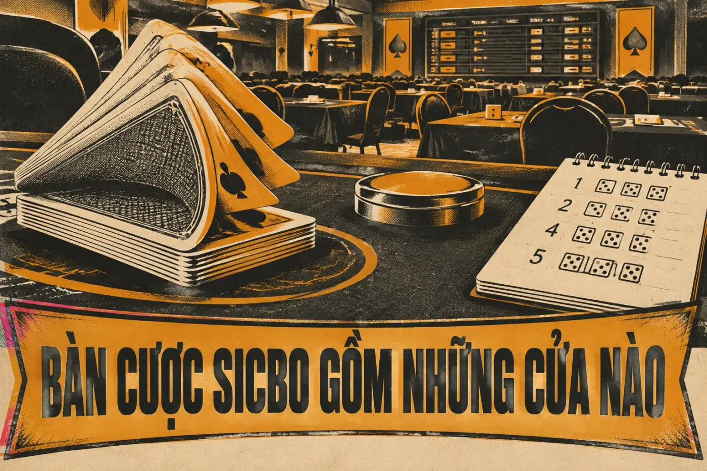 Bàn cược Sicbo chuẩn có đến hơn mười loại cửa đặt khác nhau - sicbo là gì